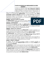 Ampliación de Plazo de Contrato de Arrendamiento de Bien Inmueble