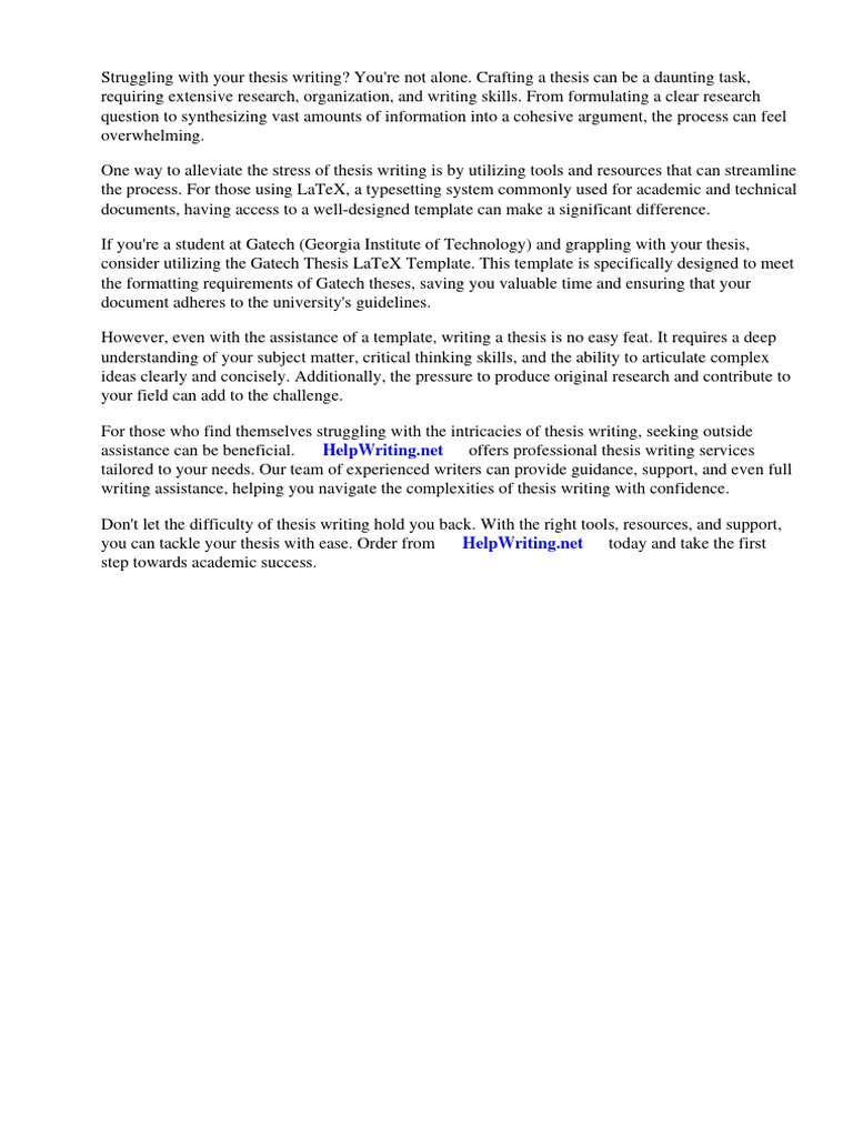 Gatech Thesis Latex Template PDF Te X Page Layout