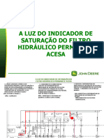 122-A Luz Do Indicador de Saturação Do Filtro Hidráulico Permanece Acesa