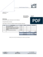 Rechnung: Bauleistungen Petrariu