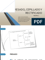 Equipo Fresado Cepillado y Rectificado