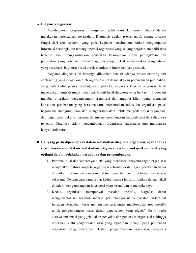 Model Diagnosis Organisasi dan Strategi | PDF | Karier & Perkembangan