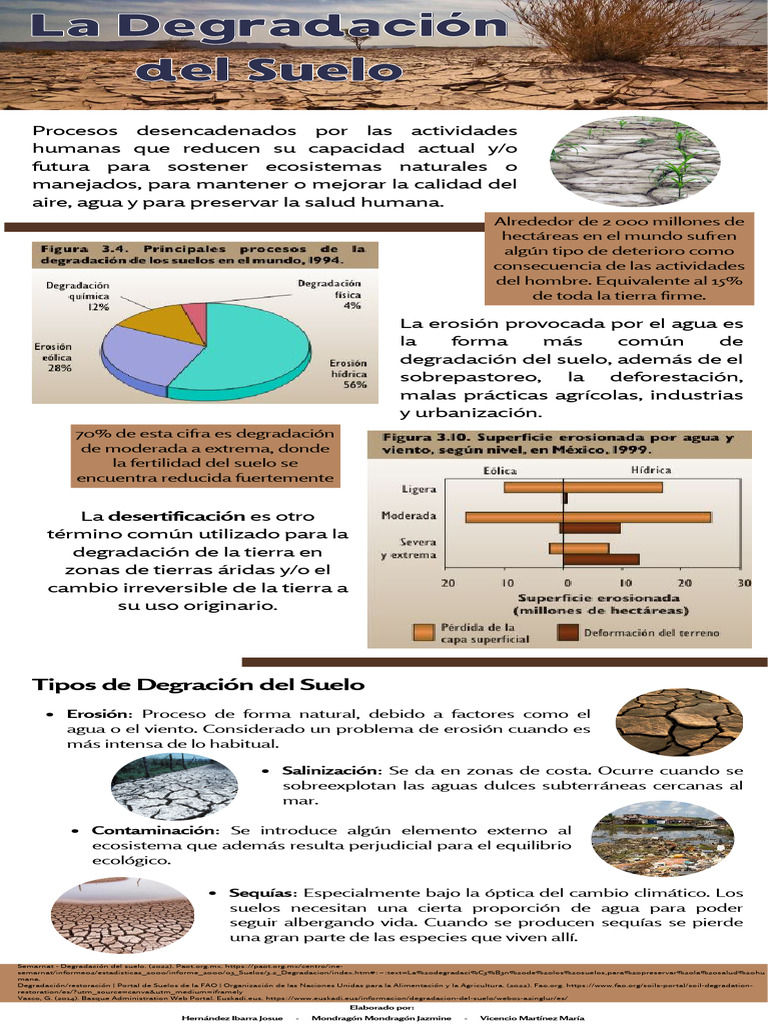 Degradación Del Suelo Causas Y Efectos Pdf Degradación Ambiental