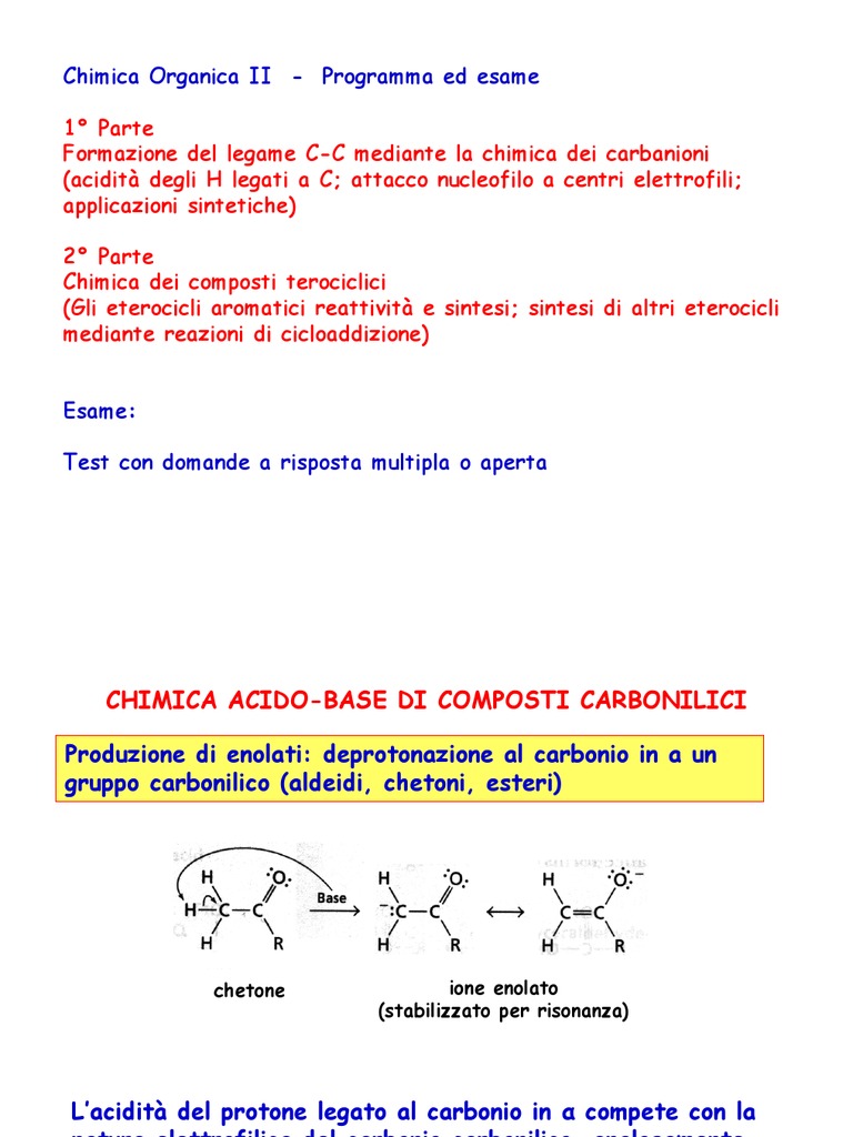 Reazioni Chimica Organica Schema Riassuntivo Pdf