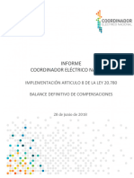 Informe Balance Definitivo de Compensaciones