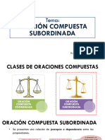 Oración Compuesta Subordinada