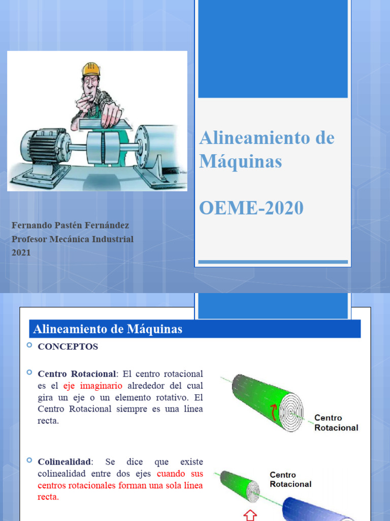 Alinamiento de Maquinaria-OEME-2023 | PDF | Rodamiento (Mecánico ...