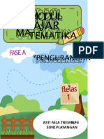 Modul Ajar Matematika Pengurangan Word