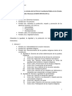 Derechos Que Protege Los Artículos Del 1al 29 de La Constitución Política de Los Estados Unidos Mexicanos