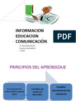 Informacion Educacion Comunicación: Lic. Maria Mendoza M Docente Salud Publica II I / 2018