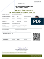 Certificado Único Digital de Antecedentes Policiales: Sistema Ed-1