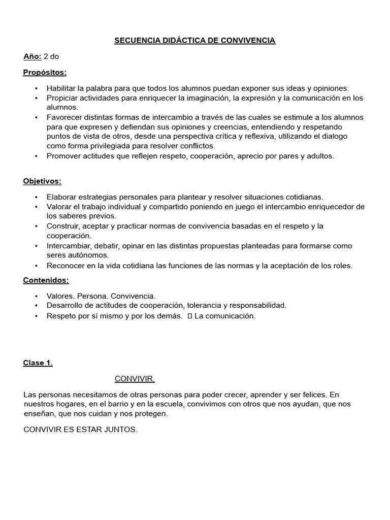 Normas de Convivencia en el Aula | PDF | Tolerancia | Cognición