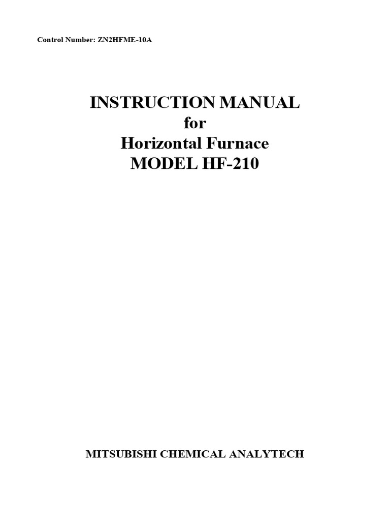 Manual HF 210 | PDF | Combustion | Leak