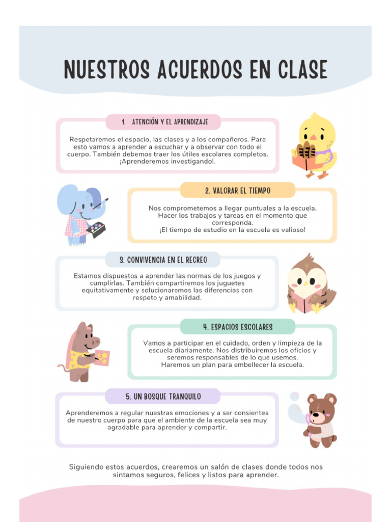 Acuerdos De Clase Pdf