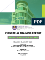 Industrial Training Report - Edward Kudi Anak Joseph - 2021100653