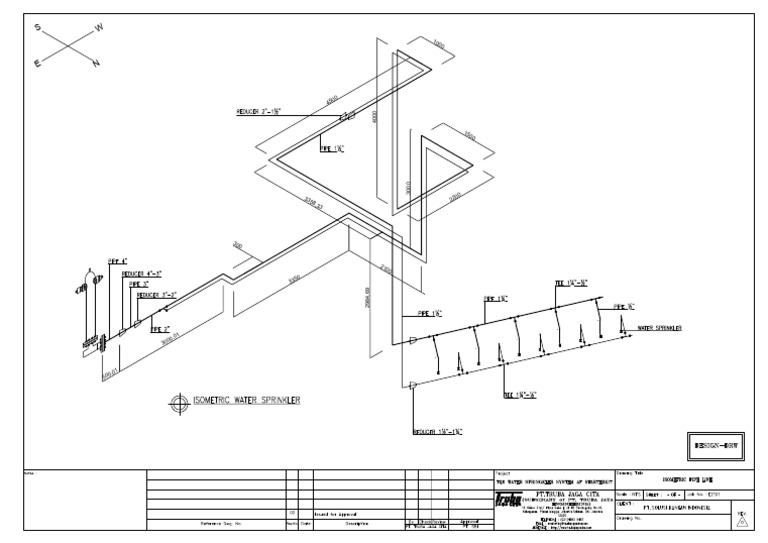 Isometric Sprinkler System Drawing | PDF