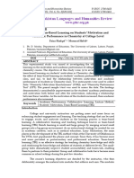 Effect of Team-Based Learning On Students' Motivation and Academic Performance in Chemistry at College Level