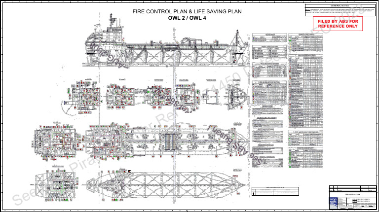 Fire Control Plan & Life Saving Plan - 145131455 | PDF | Copyright Law ...