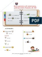 Encuentra El Número Con Sustracción Hasta El 30