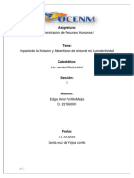 Impacto de La Rotación y Absentismo de Personal en La Productividad