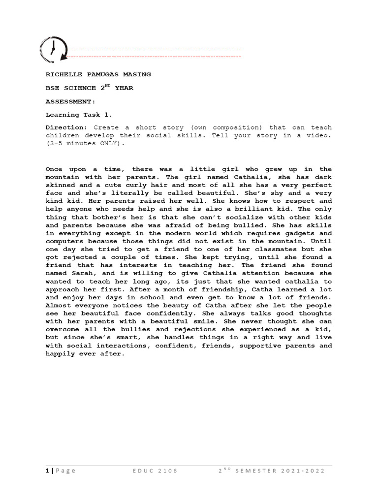 EDUC 2209 Learning Task M3 | PDF | Information And Communications ...