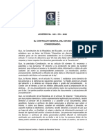 Reglamento de Información y o Documentación de Carácter Confidencial en La Contraloría General Del Estado