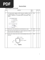 Question Bank: Module 1:design For Static Strength