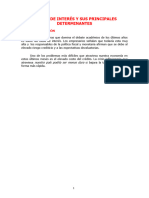 La Tasa de Interés Y Sus Principales Determinantes: 1. Introducción