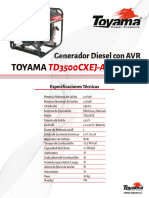 Generador Diesel AVR TD3500CJEK-AB 296 Cc.