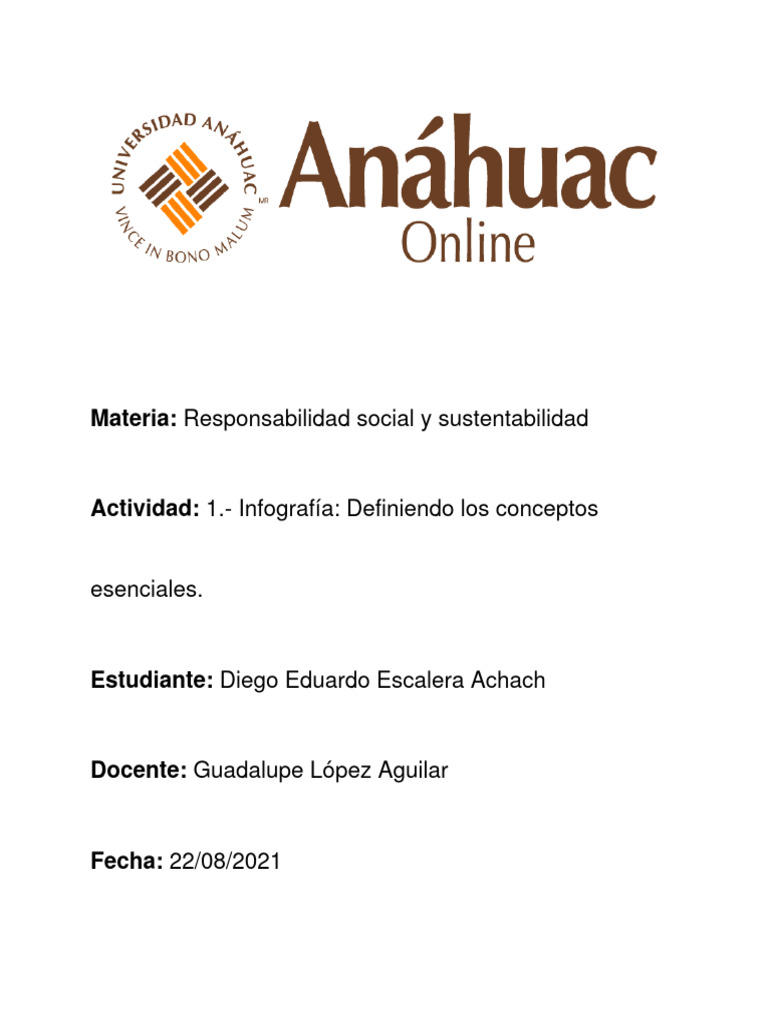 Act 1 Responsabilidad Social Y Sustentabilidad Pdf Responsabilidad