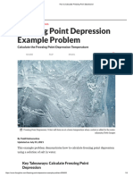 How To Calculate Freezing Point Depression