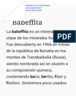 Guía de Minerales Babeffita