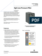 Product Bulletin Fisher 4660 High Low Pressure Pilot en 122794
