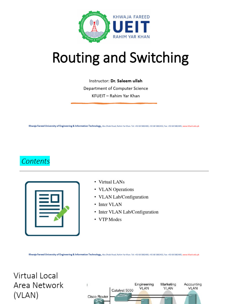 Routing and Switching PDF Computer Network Network Switch