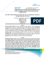 Template Jurnal Prajaiswara 2022 Terbaru