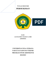 Tugas Resume Pemukiman - Alechandro C. Lambe - 2006090018