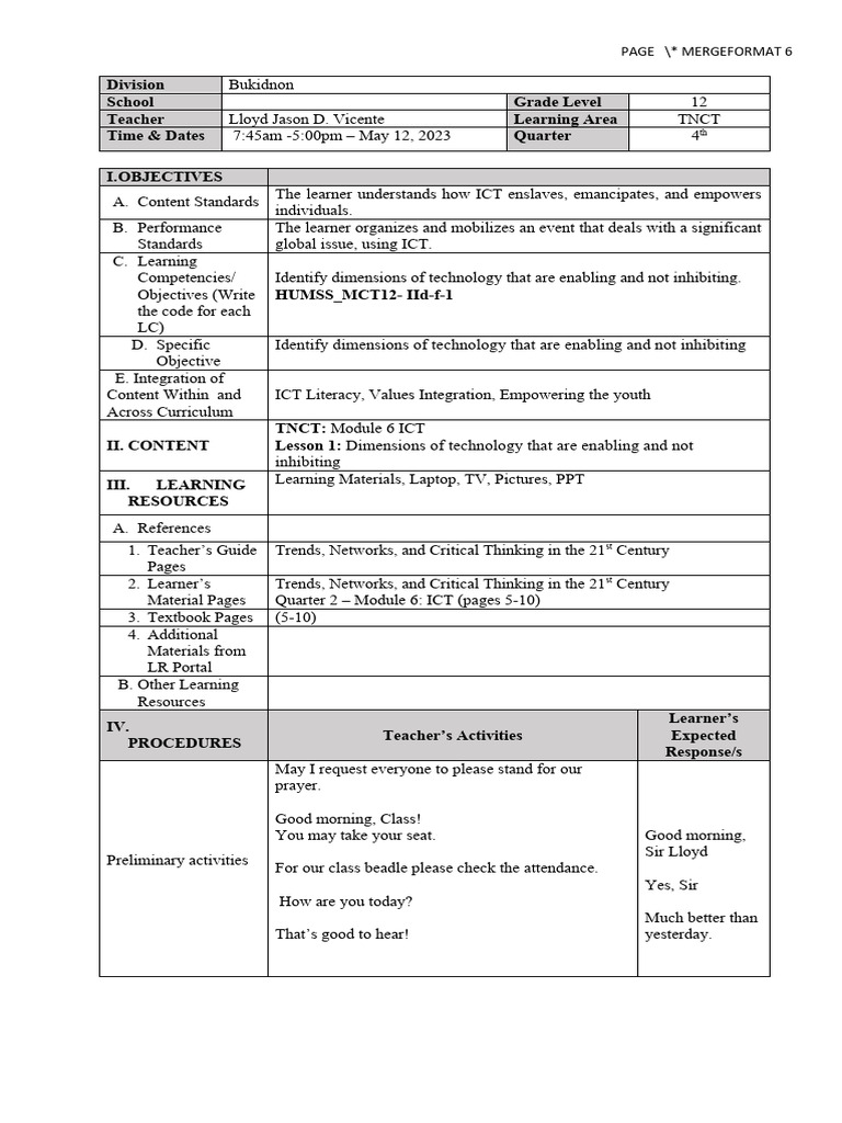 ICT Empowerment in Education Module | PDF | Educational Technology ...