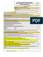 Lista de Verificación-037 para Cortar, y Deslizar Cable Del Macalate Principal Equipo Convencional