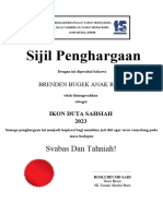 Sijil Penghargaan PRS