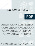 Araw Araw, Wala Kang Katulad