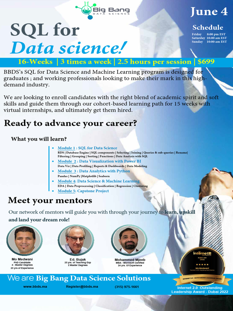 SQL & Data Science Training Program | PDF | Sql | Computing