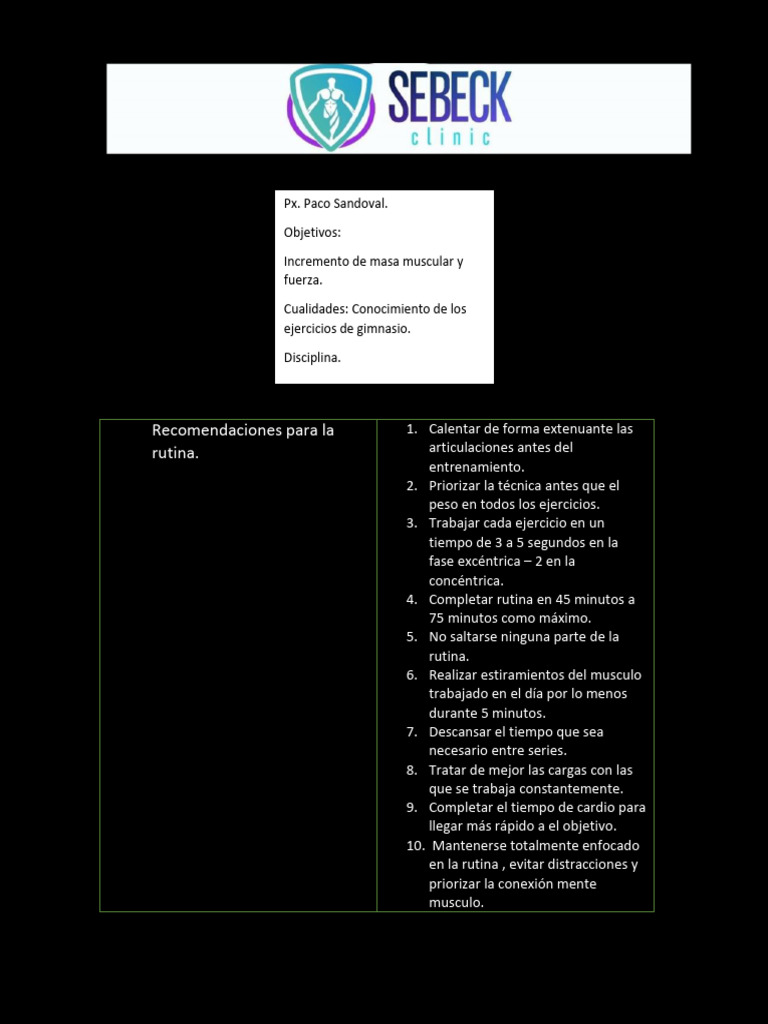 COMO HACER TU PLAN DE ENTRENAMIENTO visual data 7