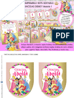 Princesas Disney 1 Kit Imprimible