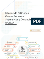 Informe Peticiones, Quejas, Reclamos, Sugerencias y Denuncias Primer Trimestre 2018