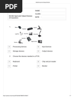 IGCSE Input and Output Devices