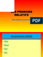 Les Pronoms Relatifs - Sem 3