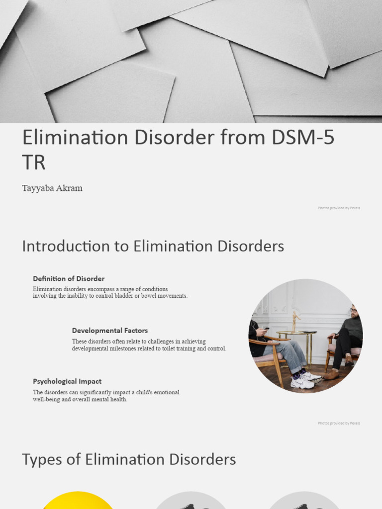 Elimination Disorder from DSM5 TR PDF Mental Disorder Nocturnal Enuresis