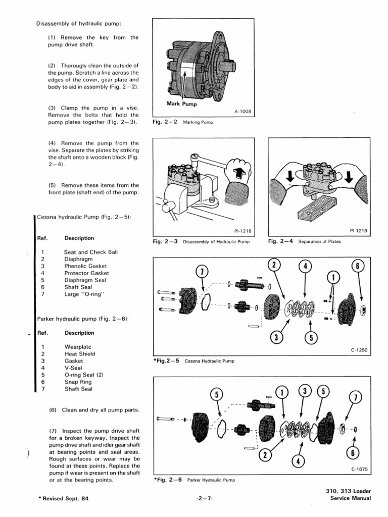 Hydraulic Pump Disassembly PDF