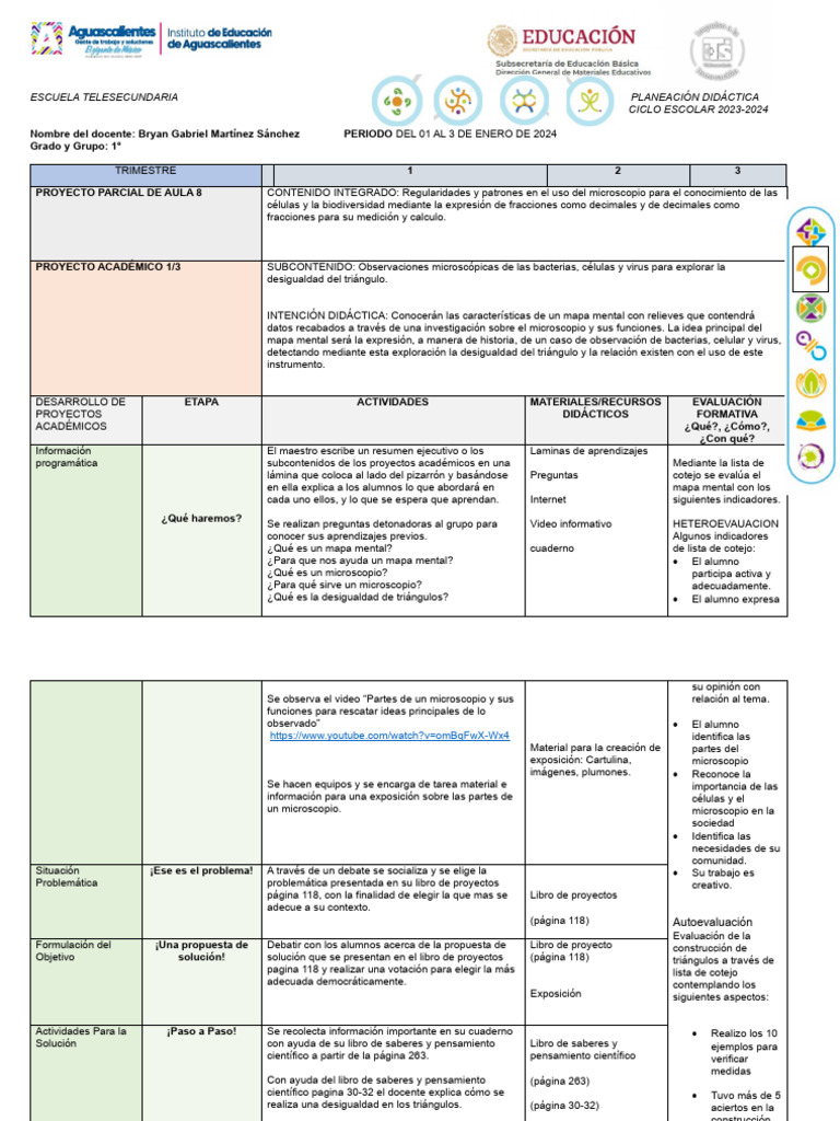 Planeacion Nuevo Modelo BM | PDF | Evaluación | Pensamiento