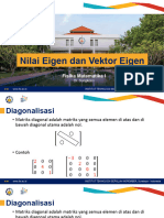 7 - Vektor Eigen - Diagonalisasi Matrix